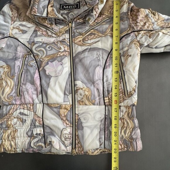 NEW Women MDC Doris Pfister Ski Puffer Jacket Cocoon Fur Fairy Coat Us 10 EU 40 - Picture 13 of 16